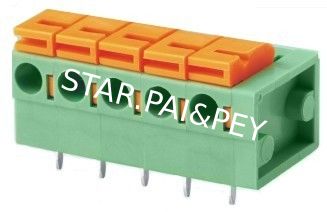 02-24 poles Screwless Terminal top push botton| Pitch: 2.54mm | Part No.601-1-2.54/5.08