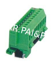Din Rail Pluggable Terminal Block socket with 5.08mm Pin Spacing socket arrage:24-12 AWG