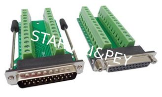 Signals Breakout Board Serial Port Header DB25 Male / Female terminal block adapter