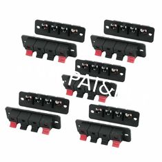 Right Angel Speaker Terminal Clip Connector 4 Positions Audio Cable Push Button Type