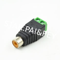 UTP Cat5 Cat6 Cable Audio Video AV Female RCA to Screw Terminal Blocks