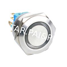 Metal Push Button:12Mm 16Mm 19Mm 22Mm 25Mm 30Mm Round Waterproof Ip67 Metal Push Button Momentary Latching Switch