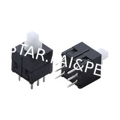 Push Button Switch 8.5x8.5 remote control switch 6 PIN unlock self locking vertical 2C-2P