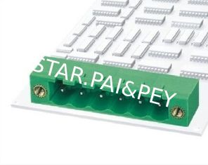 pitch:5.08mm / 0.2 in Plug-in Terminal Block socket end closed with flange nut  dip 90 Pins :2P-24P