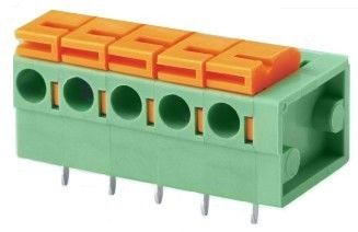 02-24 poles Screwless Terminal top push botton| Pitch: 2.54mm | Part No.601-1-2.54/5.08