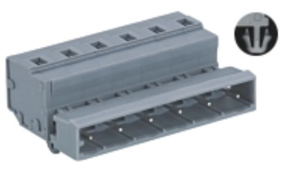 Spring-cage Clamp Terminal Male With Snap-in Syle Pitch: 7.5mm/0. 295in