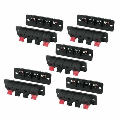 Right Angel Speaker Terminal Clip Connector 4 Positions Audio Cable Push Button Type