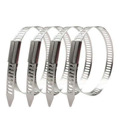 7mm x 200mm Stainless Steel Self-locking Ladder Shape Cable Wire Zip Ties