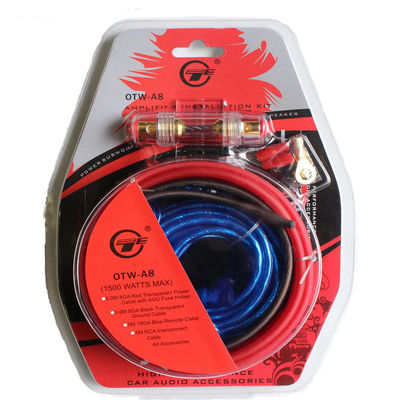 5 Meters Long 8GA Car Power Subwoofer Amplifier Audio Wire Cable Kit with Fuse Holder