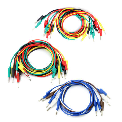 Electronic Multimeter Probe Test Lead Kit Spade Lugs Alligator Clips Banana Pugs Set