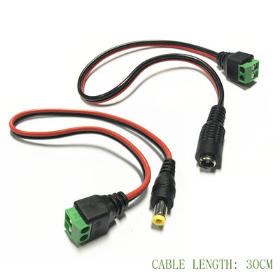 5.5mm x 2.1mm Male Jack DC Power Adapter for CCTV Camera LED Strip Lights