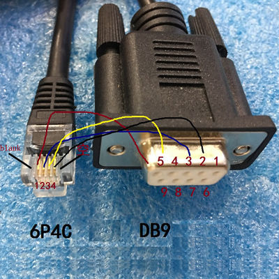 DB9 Female RS232 Serial COM Port to RJ11 RJ12 Connector Exapansion Cable
