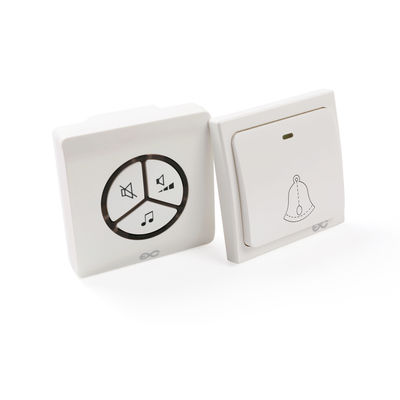 No Battery Wireless Door Bell Waterproof Plug-in Wall Socket Push Switch Button Doorbell 85V - 265V AC