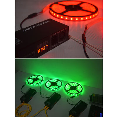 DC12V~24V RGB RGBW 3CH 4CH DMX512 Decoder with Digital Display DMX to PWM Led Strip Dimmer