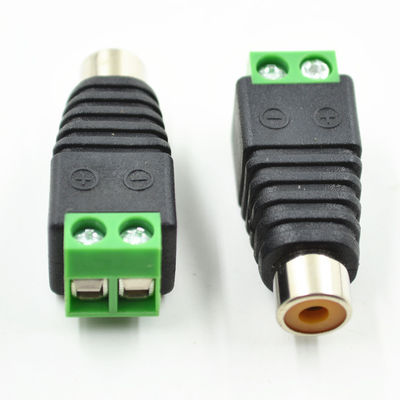 UTP Cat5 Cat6 Cable Audio Video AV Female RCA to Screw Terminal Blocks