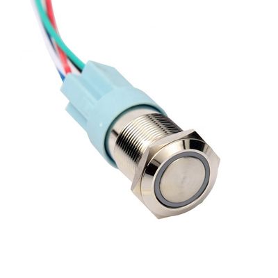Metal Push Button:12Mm 16Mm 19Mm 22Mm 25Mm 30Mm Round Waterproof Ip67 Metal Push Button Momentary Latching Switch