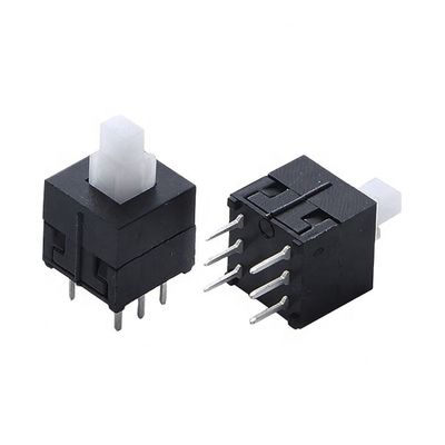 Push Button Switch 8.5x8.5 remote control switch 6 PIN unlock self locking vertical 2C-2P