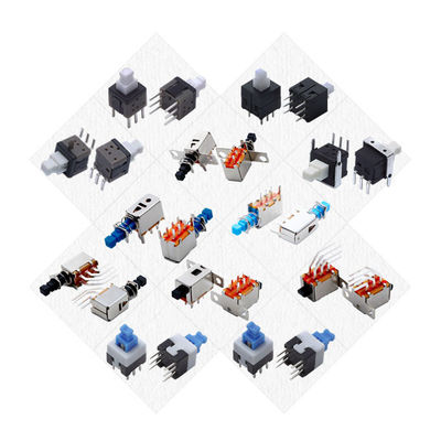 Push Button Switch 8.5x8.5 remote control switch 6 PIN unlock self locking vertical 2C-2P