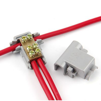 T type wire connector 400V 60A Screw fixed Wire Splitter high power Quick connection terminal 1000V 100A