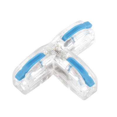 Push in terminal wire connectors T type terminal splitter One in three out connection