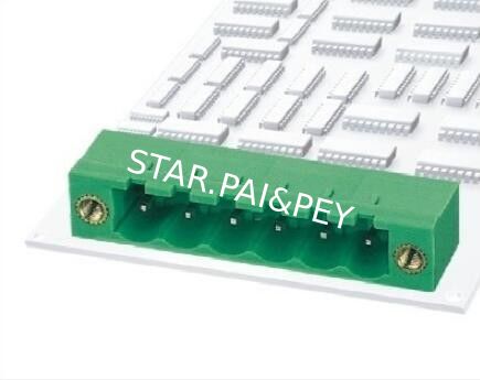 pitch:5.08mm / 0.2 in Plug-in Terminal Block socket end closed with flange nut  dip 90 Pins :2P-24P