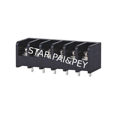 8.25mm/0.325' in Pitch PCB Barrier Terminal Block dip 180°  with cover 300V/20A With Approve Connector