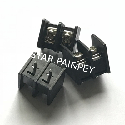 8.25mm/0.325' in Pitch PCB Barrier Terminal Block dip 180°  with cover 300V/20A With Approve Connector