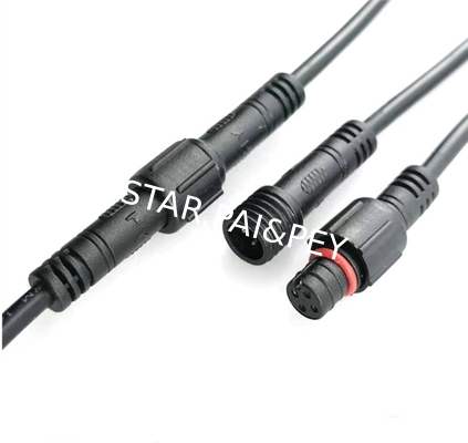 04 poles circular male female waterproof connector,3poles mini connector for LED Lighting