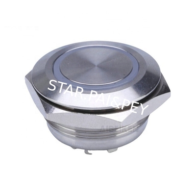 Push button switch 16mm flattest metal Momentary waterproof 12V
