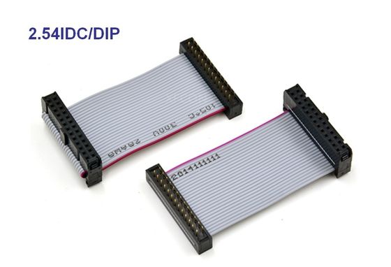 2.54IDC/DIP strip cable pitch 1.27mm header pins -26P or 50P or 34P by customer