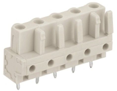Female connector; with straight pins;with 2 locking latches; pin spacing 7.5mm / 0.295 in
