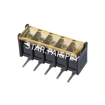 8.25mm/0.325' in Pitch PCB Barrier Terminal Block dip 90°  with cover 300V/20A With Approve Connector